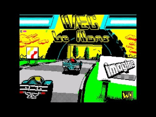 WEC Le Mans title screen for ZX Spectrum